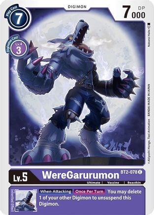 WereGarurumon - BT2-078 (BT2-078) - Release Special Booster 1.0