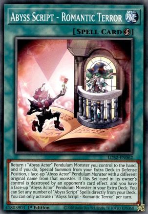 Abyss Script - Romantic Terror (LDS2-EN062) - Legendary Duelists: Season 2 1st Edition