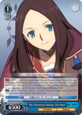 The Universal Genius, Da Vinci (RRR) (FGO/S75-TE15R RRR) - Fate/Grand Order Absolute Demonic Front: Babylonia