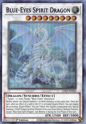 Blue-Eyes Spirit Dragon (Blue) (LDS2-EN020) - Legendary Duelists: Season 2 1st Edition