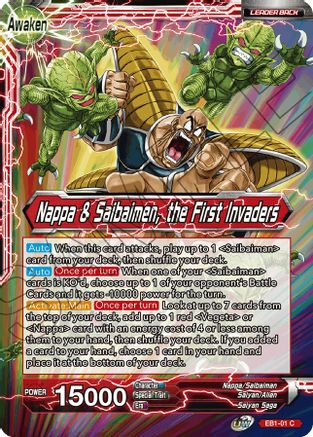 Nappa // Nappa & Saibaimen, the First Invaders (EB1-01) - Battle Evolution Booster
