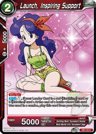 Launch, Inspiring Support (EB1-03) - Battle Evolution Booster Foil
