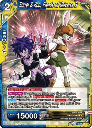 Sorrel & Hop, Fiends of Universe 9 (EB1-61) - Battle Evolution Booster Foil