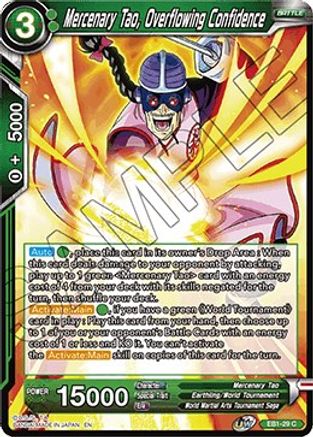Mercenary Tao, Overflowing Confidence (EB1-29) - Battle Evolution Booster