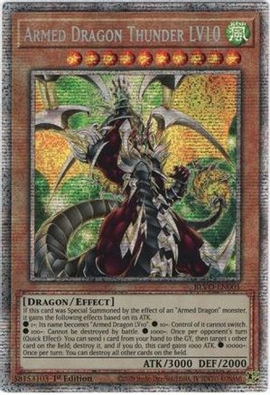 Armed Dragon Thunder LV10 (Starlight Rare) (BLVO-EN001) - Blazing Vortex 1st Edition