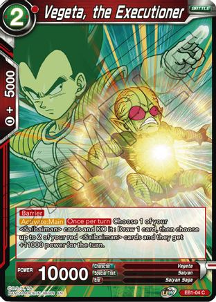 Vegeta, the Executioner (EB1-04) - Battle Evolution Booster Foil