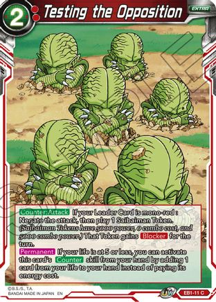 Testing the Opposition (EB1-11) - Battle Evolution Booster Foil