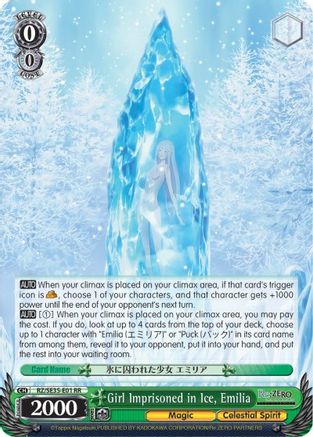 Girl Imprisoned in Ice, Emilia (RZ/SE35-E01 RR) - Re:ZERO: The Frozen Bond