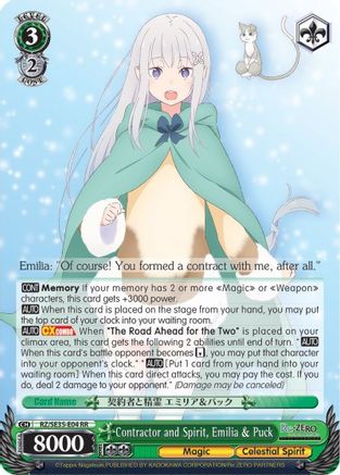Contractor and Spirit, Emilia & Puck (RZ/SE35-E04 RR) - Re:ZERO: The Frozen Bond