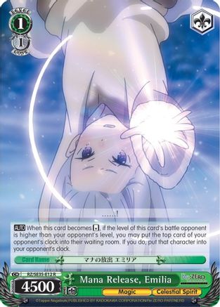 Mana Release, Emilia (RZ/SE35-E12 R) - Re:ZERO: The Frozen Bond