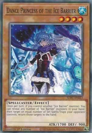 Dance Princess of the Ice Barrier (SDFC-EN013) - Structure Deck: Freezing Chains 1st Edition