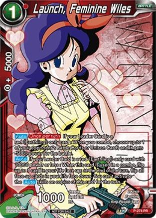 Launch, Feminine Wiles (Unison Warrior Series Tournament Pack Vol.3) (Winner Stamped) (P-274) - Tournament Promotion Cards