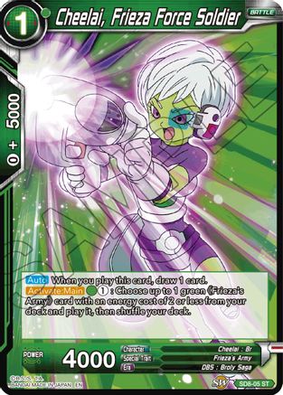 Cheelai, Frieza Force Soldier (Reprint) (SD8-05) - Battle Evolution Booster Foil