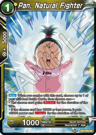 Pan, Natural Fighter (Reprint) (DB1-065) - Battle Evolution Booster Foil
