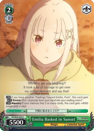Emilia Basked in Sunset (RZ/SE35-E35 C) - Re:ZERO: The Frozen Bond
