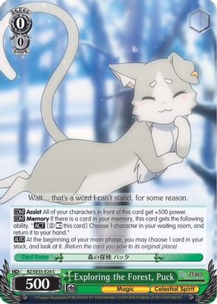 Exploring the Forest, Puck (Parallel Foil) (RZ/SE35-E24 C) - Re:ZERO: The Frozen Bond