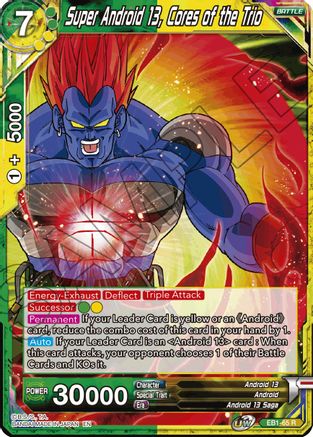 Super Android 13, Cores of the Trio (EB1-65) - Battle Evolution Booster Foil