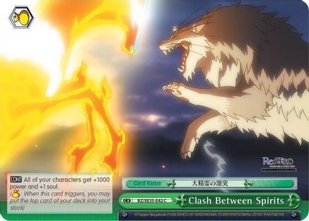 Clash Between Spirits (Parallel Foil) (RZ/SE35-E42 C) - Re:ZERO: The Frozen Bond
