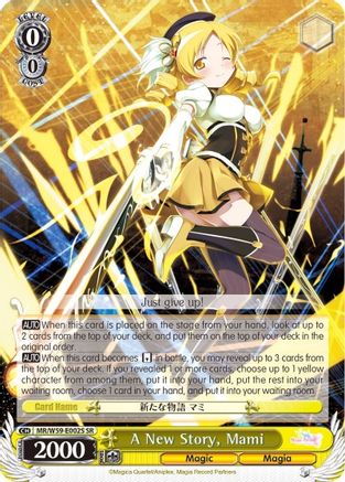 A New Story, Mami (SR) (MR/W59-E002S SR) - Magia Record: Puella Magi Madoka Magica [Side Story] (Mobile)