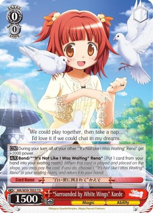 "Surrounded by White Wings" Kaede (MR/W59-TE03 TD) - Magia Record: Puella Magi Madoka Magica [Side Story] (Mobile)