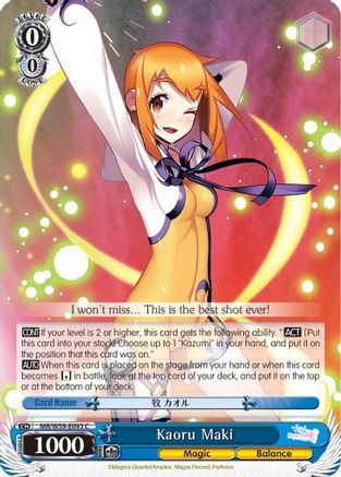 Kaoru Maki (MR/W59-E093 C) - Magia Record: Puella Magi Madoka Magica [Side Story] (Mobile)