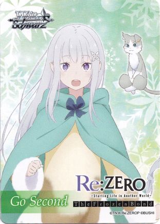 Go Second Card - Contractor and Spirit, Emilia & Puck - Re:ZERO: The Frozen Bond