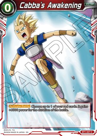 Cabba's Awakening (Reprint) (BT1-027) - Battle Evolution Booster Foil