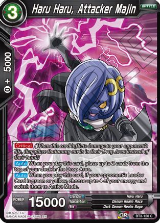 Haru Haru, Attacker Majin (Reprint) (BT3-120) - Battle Evolution Booster