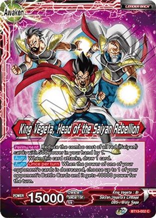 King Vegeta // King Vegeta, Head of the Saiyan Rebellion (BT13-002) - Supreme Rivalry
