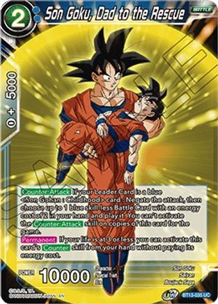 Son Goku, Dad to the Rescue (BT13-035) - Supreme Rivalry Foil