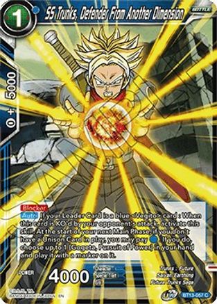 SS Trunks, Defender From Another Dimension (BT13-057) - Supreme Rivalry Foil