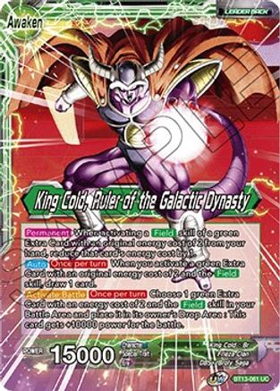 King Cold // King Cold, Ruler of the Galactic Dynasty (BT13-061) - Supreme Rivalry Foil