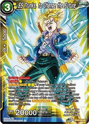 SS Trunks, to Change the Future (BT13-102) - Supreme Rivalry Foil