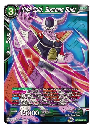 King Cold, Supreme Ruler (BT13-082) - Supreme Rivalry Foil