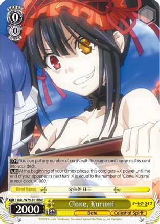 Clone, Kurumi (B) (DAL/W79-E018b C) - Date A Live