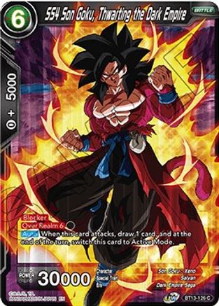 SS4 Son Goku, Thwarting the Dark Empire (BT13-126) - Supreme Rivalry Foil