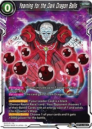 Yearning for the Dark Dragon Balls (BT13-149) - Supreme Rivalry