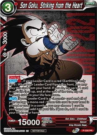 Son Goku, Striking from the Heart (Championship Pack 2021 Vol.1) (P-328) - Promotion Cards