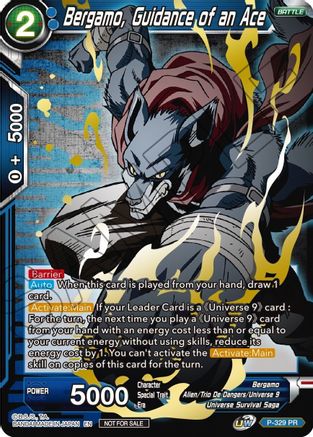 Bergamo, Guidance of an Ace (Championship Pack 2021 Vol.1) (Winner Gold Stamped) (P-329) - Tournament Promotion Cards