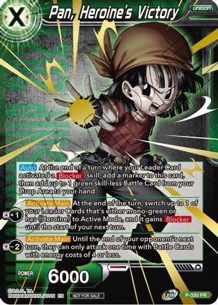 Pan, Heroine's Victory (Championship Pack 2021 Vol.1) (Winner Gold Stamped) (P-330) - Promotion Cards