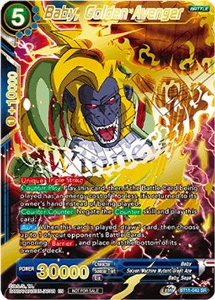 Baby, Golden Avenger (Alternate Art Set 2021 Vol.1 ) (BT11-042) - Tournament Promotion Cards