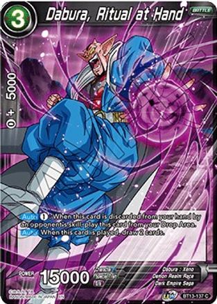 Dabura, Ritual at Hand (BT13-137) - Supreme Rivalry Foil