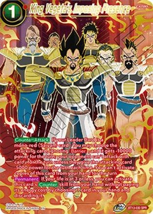 King Vegeta's Imposing Presence (SPR) (BT13-030) - Supreme Rivalry