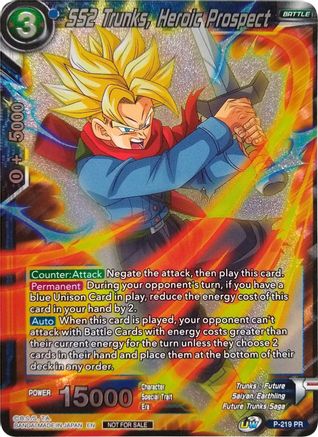 SS2 Trunks, Heroic Prospect (Player's Choice) (P-219) - Promotion Cards