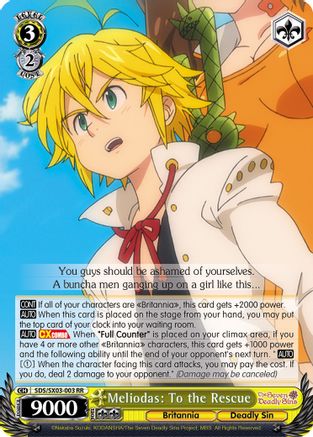 Meliodas: To the Rescue (SDS/SX03-003 RR) - The Seven Deadly Sins