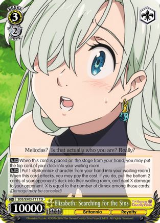 Elizabeth: Searching for the Sins (SDS/SX03-T11 TD) - The Seven Deadly Sins