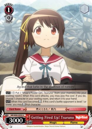 Getting Fired Up! Tsuruno (MR/W80-E059 U) - Magia Record: Puella Magi Madoka Magica [Side Story] (Anime)