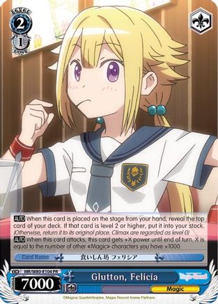 Glutton, Felicia (MR/W80-E104 PR) - Magia Record: Puella Magi Madoka Magica [Side Story] (Anime)