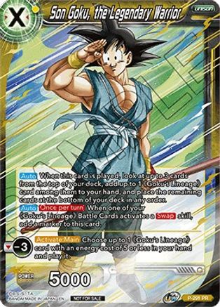 Son Goku, the Legendary Warrior (P-291) - Promotion Cards