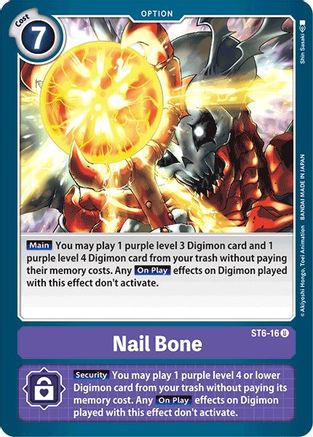 Nail Bone (ST6-16) - Starter Deck 06: Venomous Violet